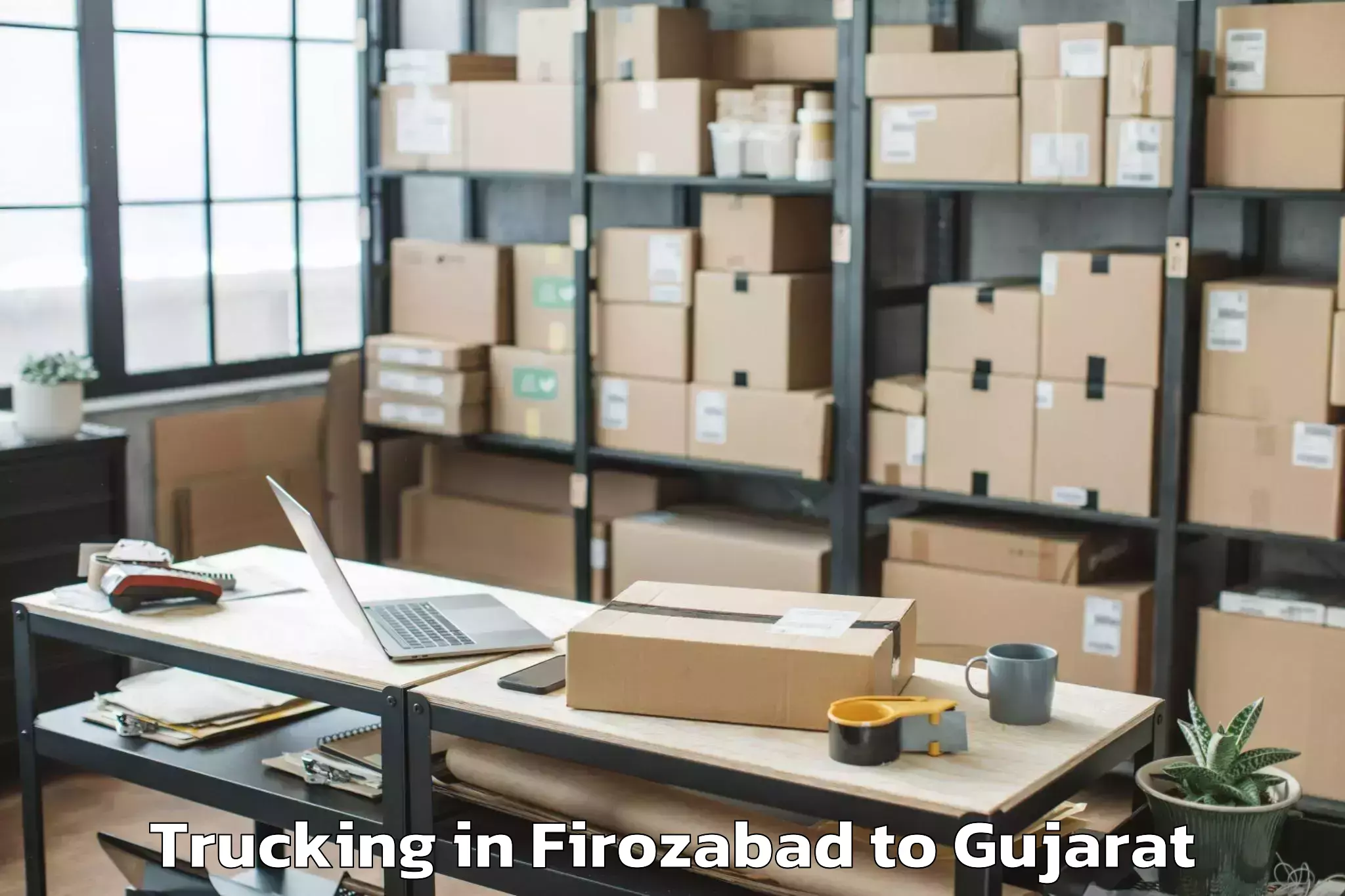 Book Firozabad to Vav Trucking